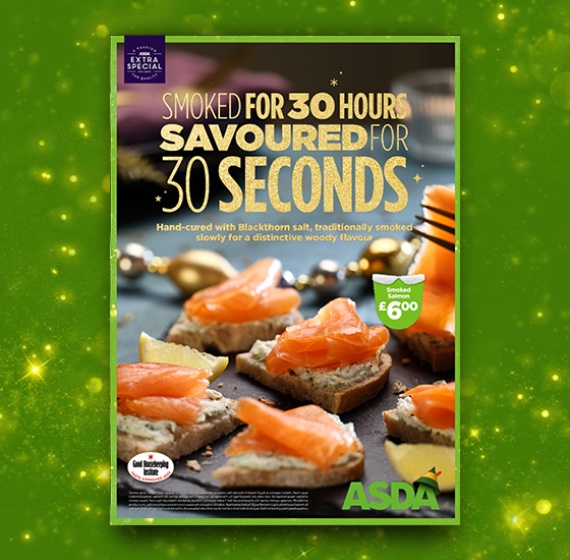 Asda Christmas Salmon Ad