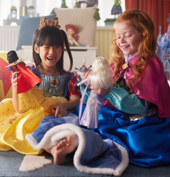 Young Girls with a disney product Disney Rebrand Launch  Creative Advertising Campaign Tv Advert