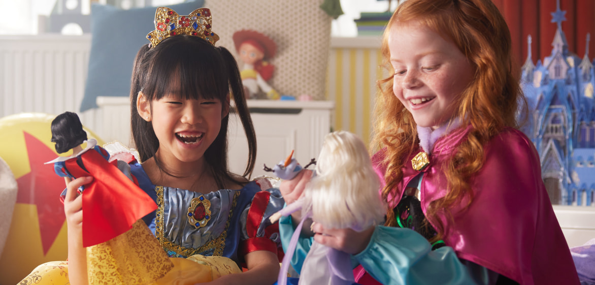 Young Girls close up with a disney product Disney Rebrand Launch  Creative Advertising Campaign Tv Advert